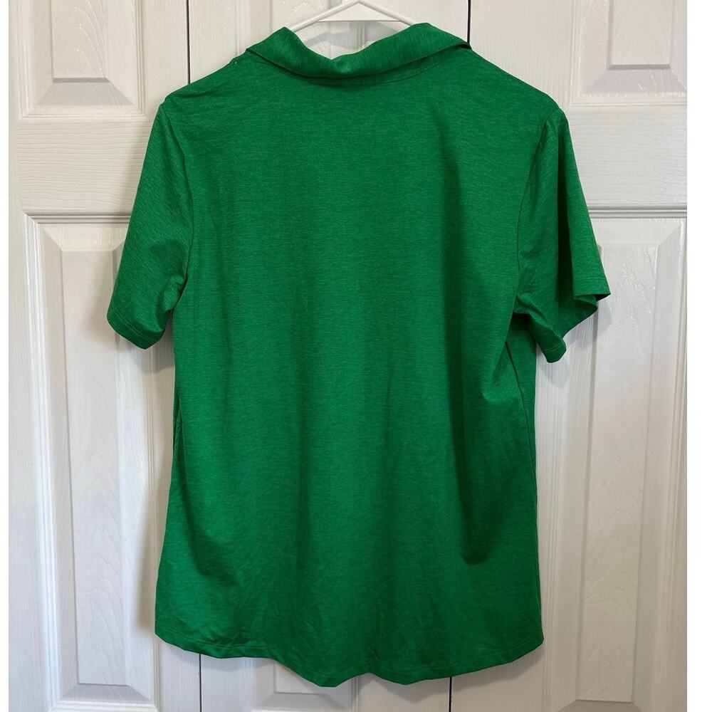 Lady Hagen NWT Vibrant Green Active Quick Dry UPF Open Neck Polo Large - Picture 3 of 6
